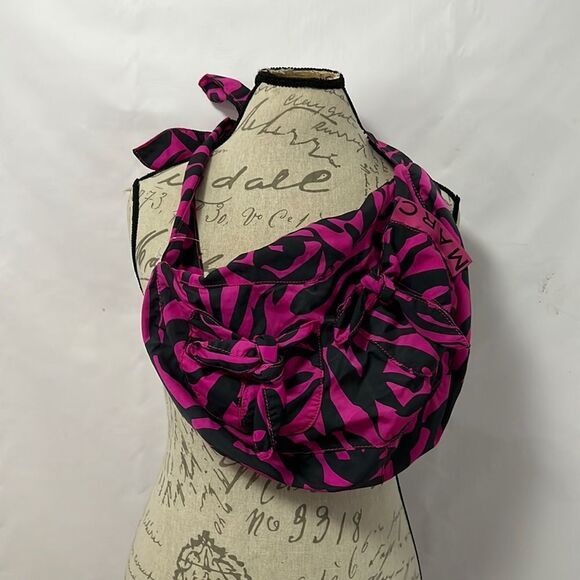 MARC JACOB SLOUCHY PINK‎ & BLACK SHOULDER BAG - Picture 1 of 9